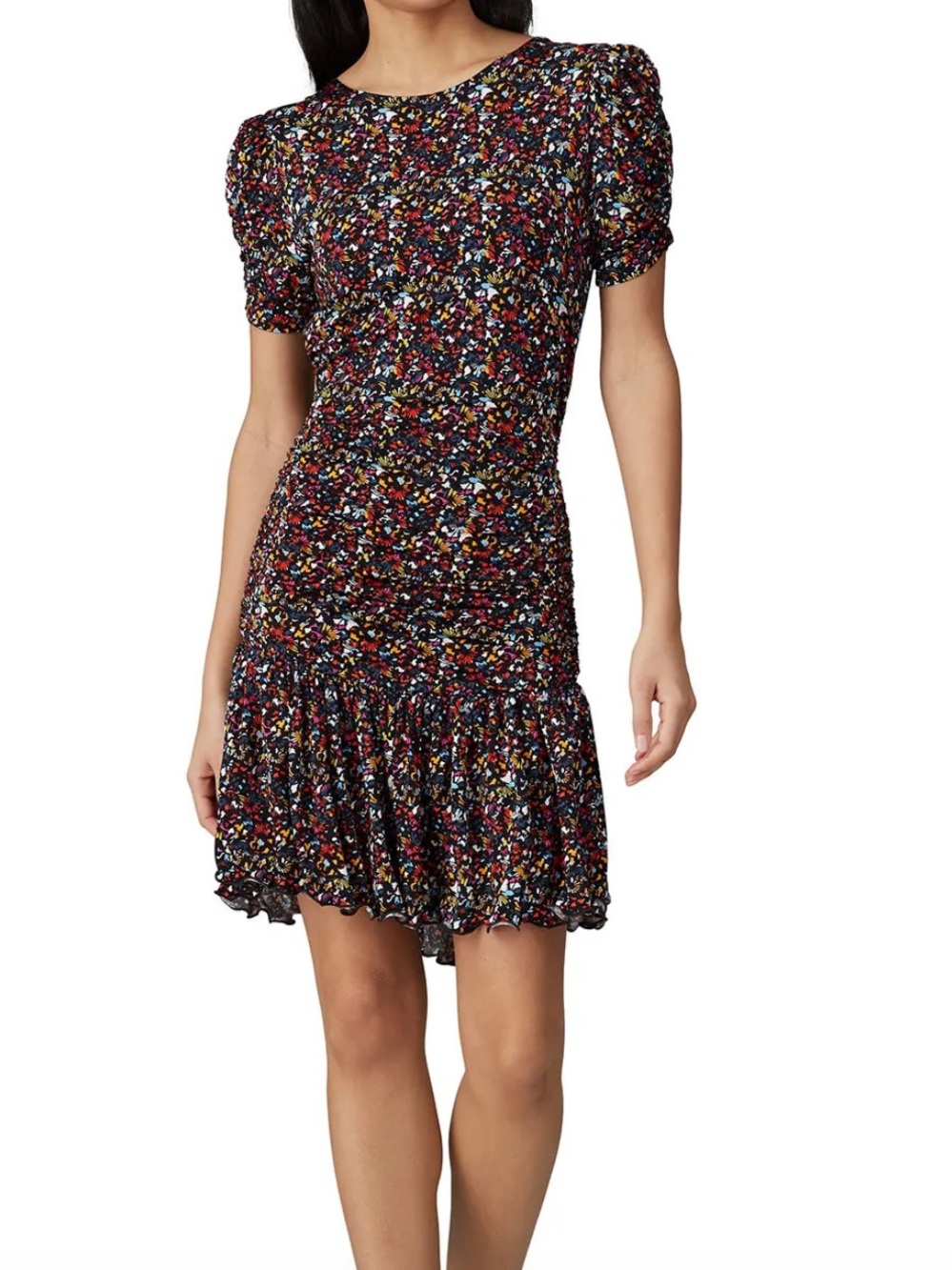 Tanya Taylor Effie Confetti‎ floral ruched Mermaid Dress size large